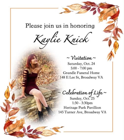 Kaylie Knick Obituary, Death - Broadway, Virginia Community Shares Memorial Tributes and Support for Her Family